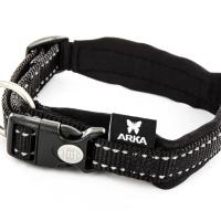 Collier jeune staffie noir