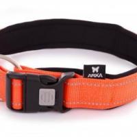 Collier jeune staffie orange