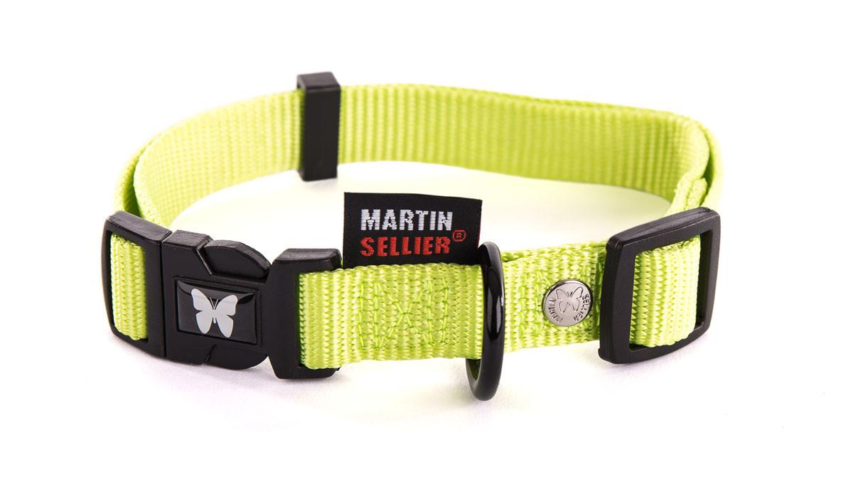 Collier nylon chiot fluo