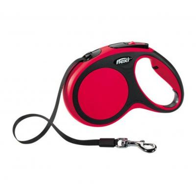 Laisse flexi staffie rouge